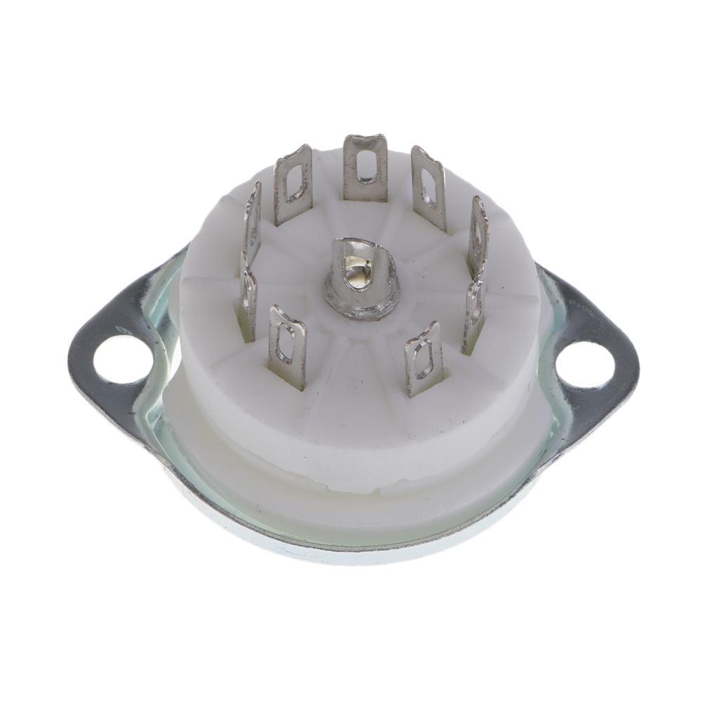 9pin   mounting Vacuum tube socket GZC9- 12AX7,ECC82
