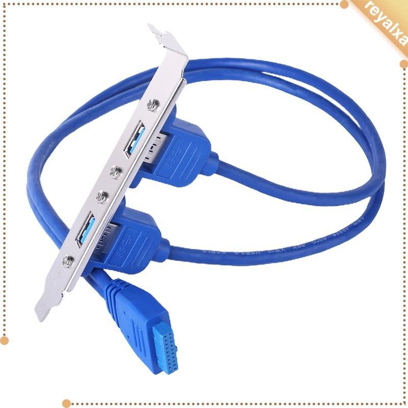 Dây cáp chuyển đổi 2 cổng USB 3.0 sang 20 pin cho bảng điều khiển lưng