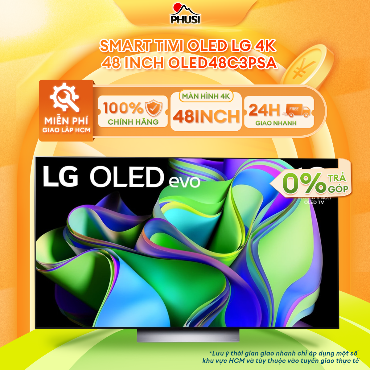 Smart Tivi OLED LG 4K 48 Inch OLED48C3PSA
