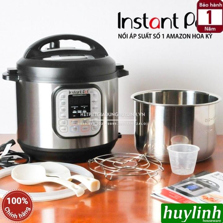 Nồi áp suất điện tử đa năng Instant POT Duo 60 - 7-in-1 - Dung tích 5.7 lít - Công suất 1000W - Hàng chính hãng