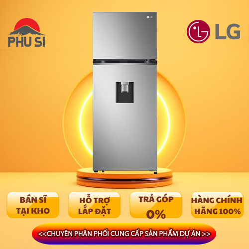 Tủ lạnh ngăn đá trên, lấy nước ngoài LG Smart Inverter GV-D262PS 264L (Bạc) - HÀNG CHÍNH HÃNG (CHỈ GIAO HCM)