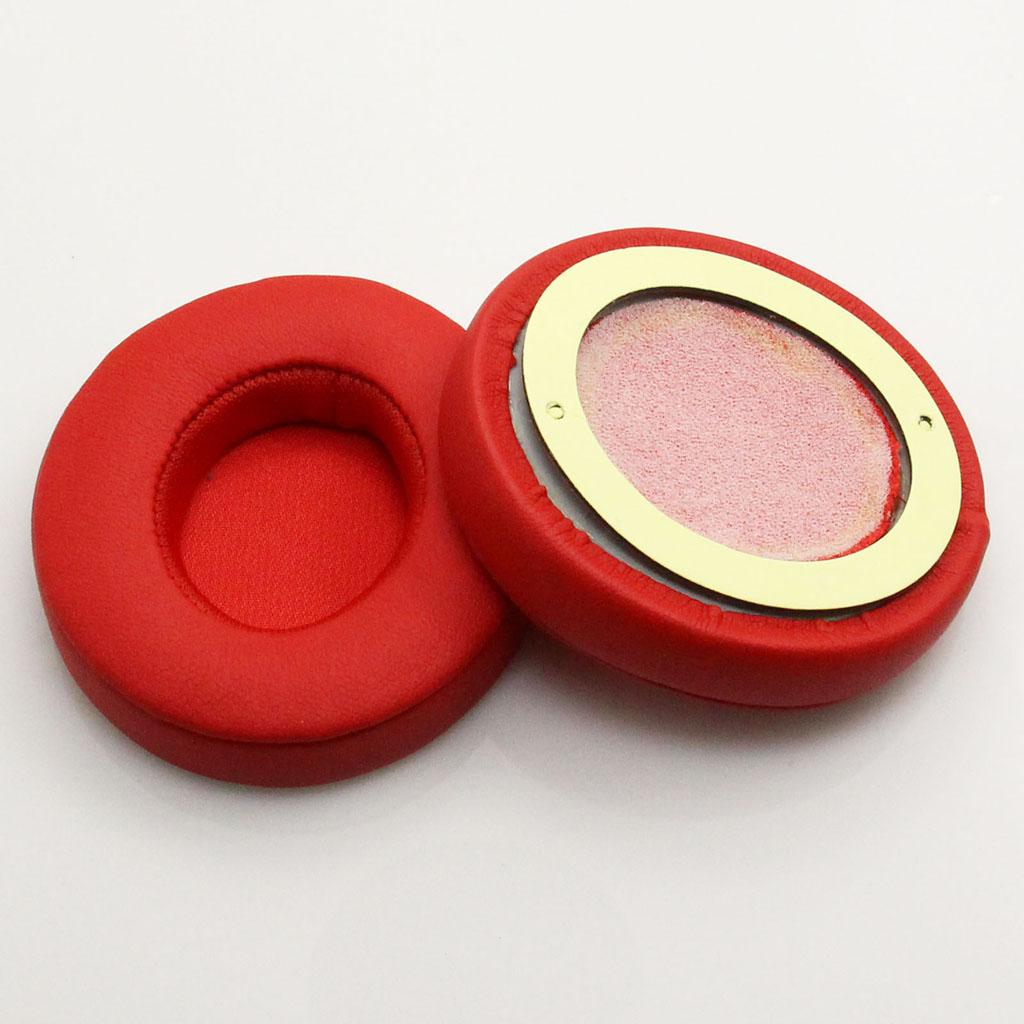 2Pair Ear Pads Cushions Replacement for Beats Solo 2 Solo 3 Red & Black
