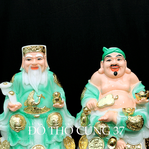 TƯỢNG THẦN TÀI - THỔ ĐỊA MÀU XANH NGỌC