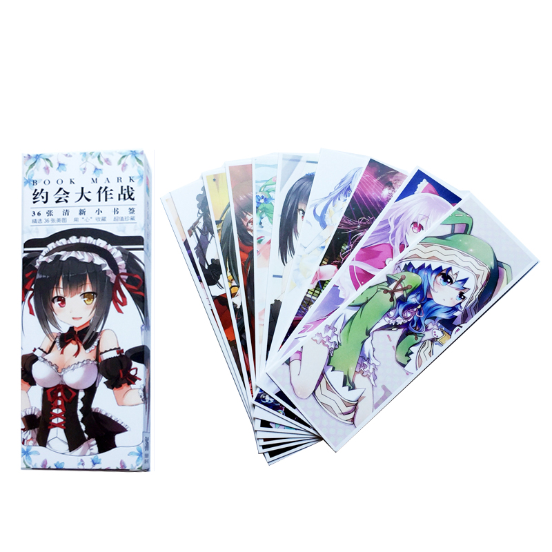 Bộ 36 Thẻ Đánh Dấu Trang Sách Bookmark Anime Date A Live - Cuộc Hẹn Sống Còn