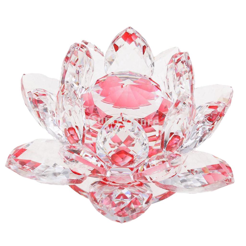 Hoa Sen Pha Lê Hoa Thủ Công Paperweights Glass Lotus Model