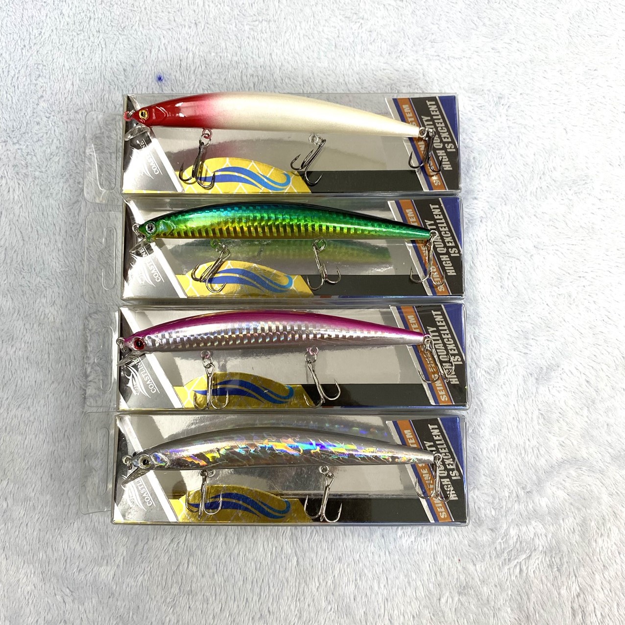Mồi Giả Cá Cứng 13cm, 12.5g Có Bi Chuyên Câu Lure Cá Chẽm, Chày, Mú Măng, Các Loại Cá Săn Mồi