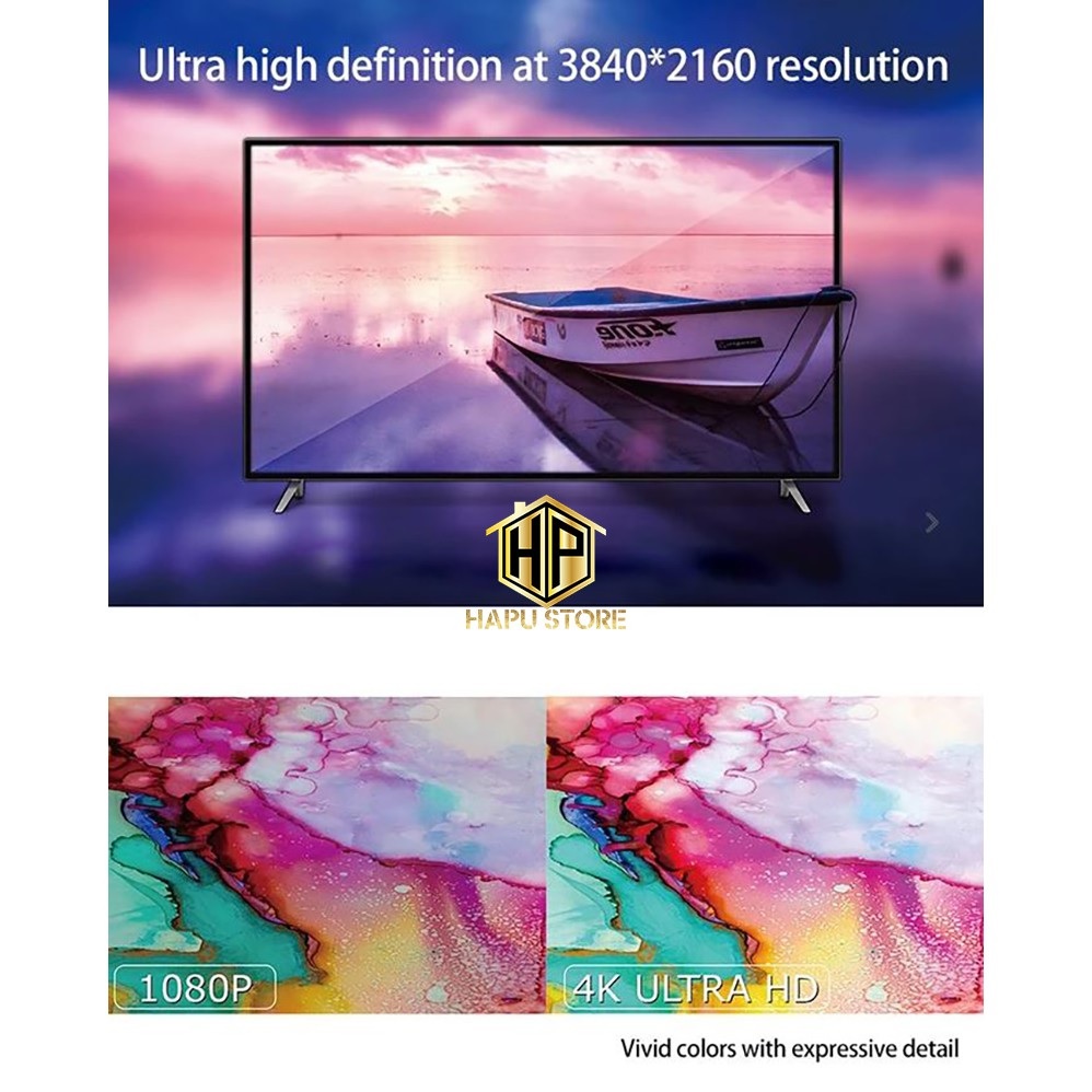 ROGTZ Thiết Bị Kết nối HDMI Không Dây 2.4G/5G Từ Mobile, Tablet, Laptop ra Tivi 4K M100 Plus - Hàng Nhập Khẩu