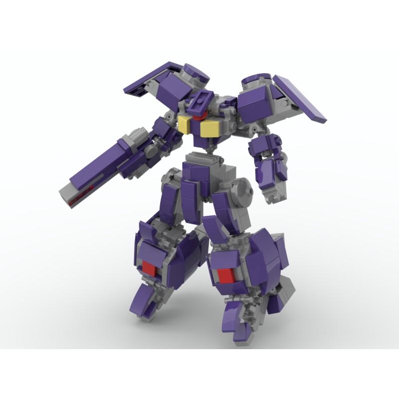 Đồ chơi lắp ráp Robot mech moc Steel Purple