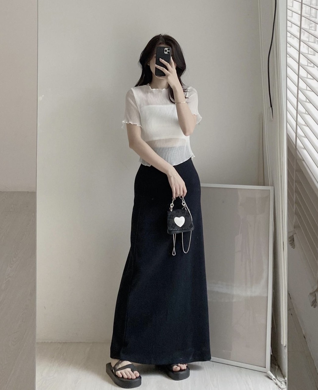 O THUN CROPTOP ỐNG + ÁO LƯỚI TAY NGẮN SUÔNG TRƠN ĐI TIỆC ĐI CHƠI DẠO PHỐ ĐI BIỂN ĐI LÀM CÔNG SỞ