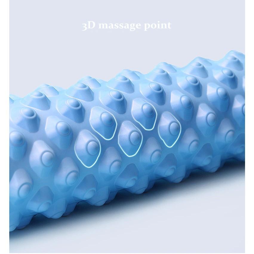 Con Lăn Massage Giãn Cơ Foam Roller Gai Tròn 33x14 cm Giảm Đau Nhức Sau Tập Gym, Yoga YO29