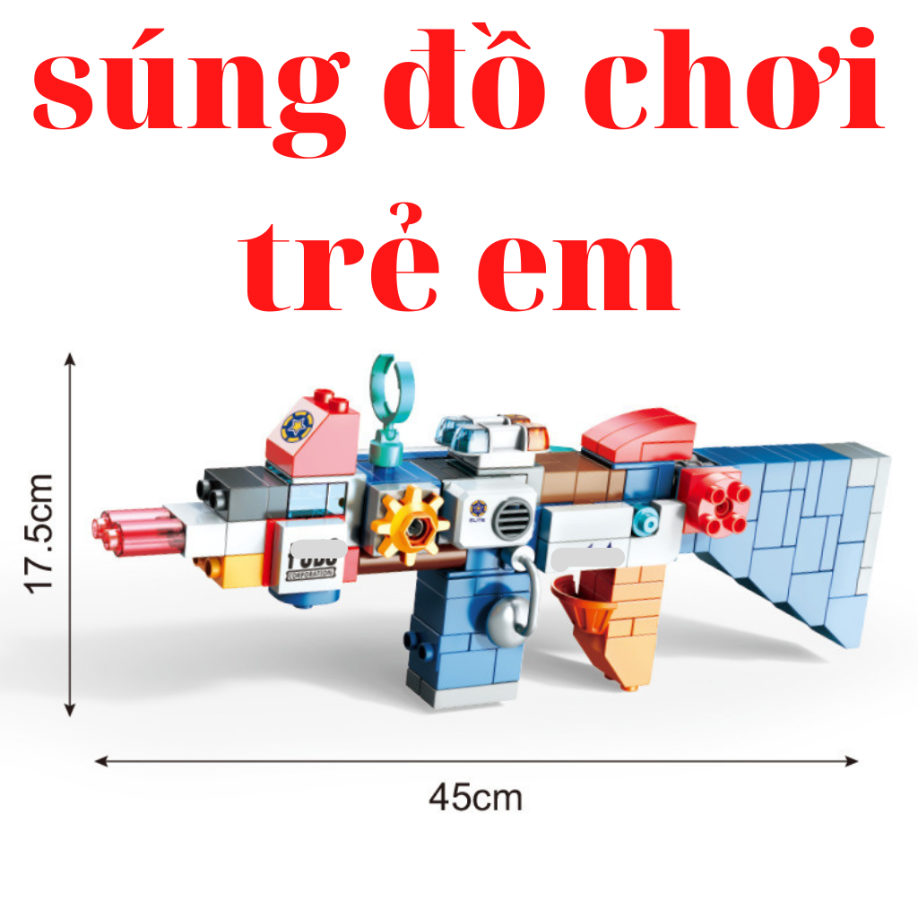 Đồ Chơi Giáo Dục Lắp Ráp Xếp Hình Robot 130 Chi Tiết To Dành Cho Trẻ Em 3,4,5,6,7,8 Tuổi 