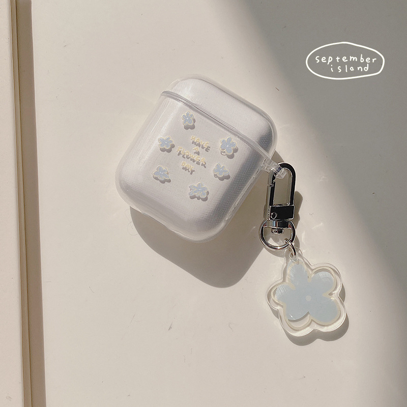 Ốp - Bao dành cho airpods ,silicon dẻo in hình kèm móc siêu xinh