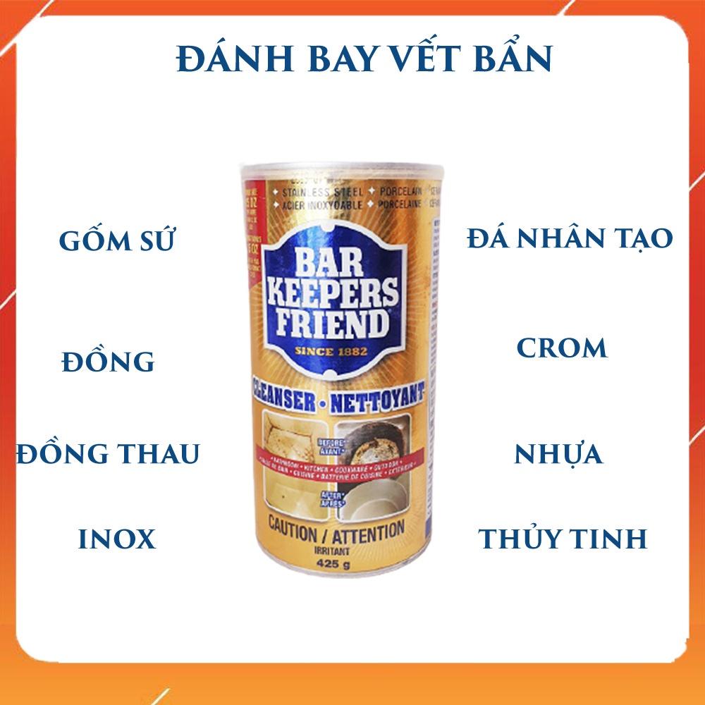 Bột làm sạch - bar keepers friend - ̀ ̣  vách kính, vòi nước, men sứ trắng, bếp từ, xoong nồi,.....