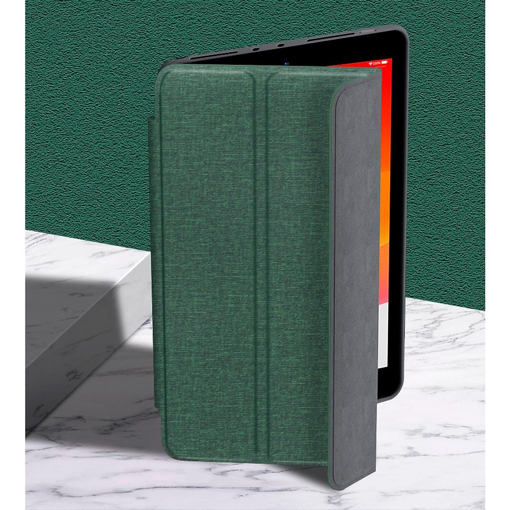 Bao da cho iPad 7/8/9 10.2inch, Air1/2/9.7inch, Air4/5/Pro 11, Gen 10 10.9inch 2022 Mutural Tailor dựng đứng có khay bút - hàng nhập khẩu