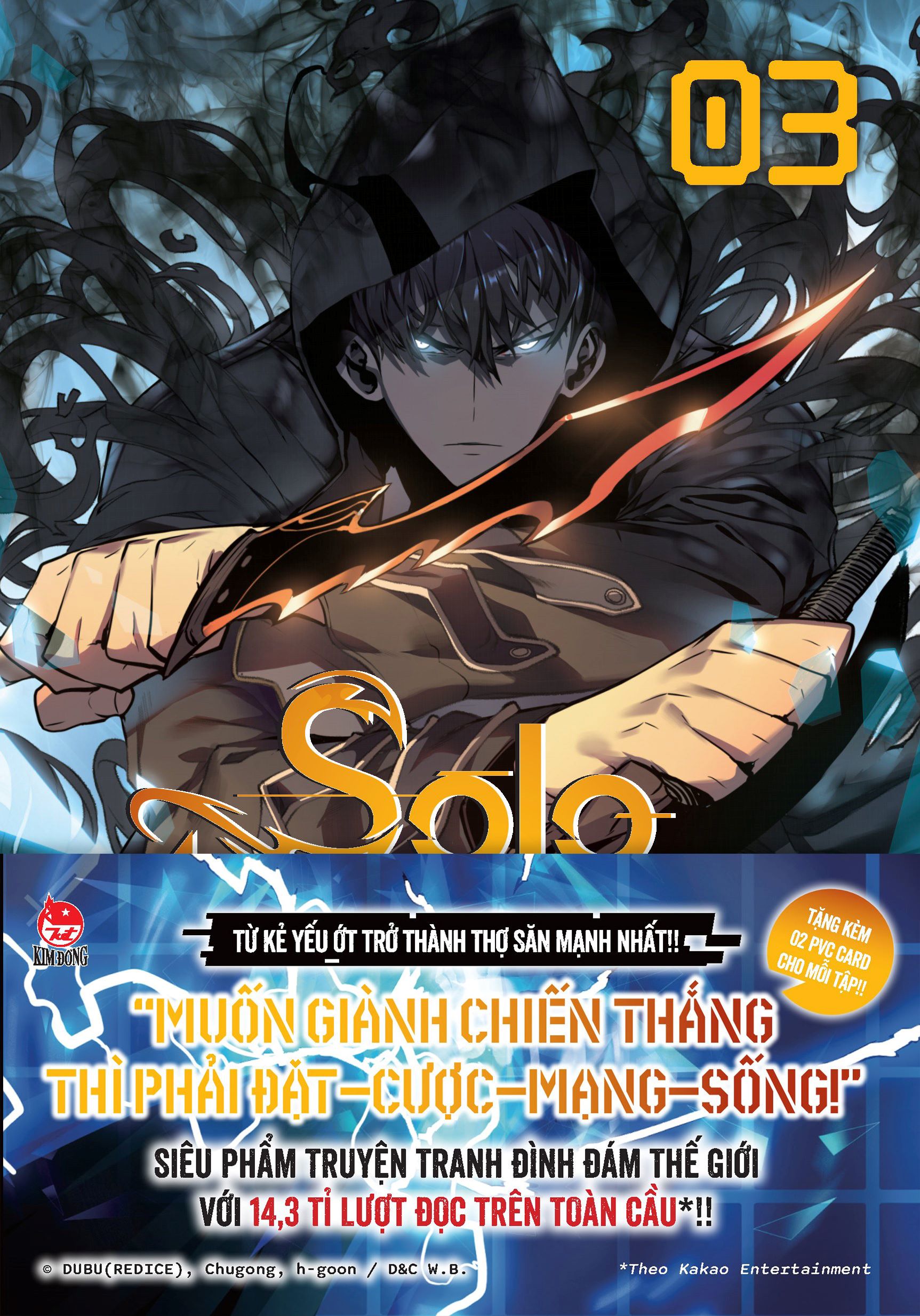 Truyện tranh Solo Leveling - Tập 3 - Tôi thăng cấp một mình - Tặng kèm 2 PVC Card + Obi - NXB Kim Đồng