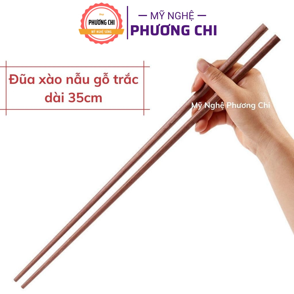 Đũa xào nấu thức ăn bằng gỗ trắc cao cấp, chịu nhiệt tốt, không độc hại khi gặp nhiệt độ cao | Mỹ Nghệ Phương Chi