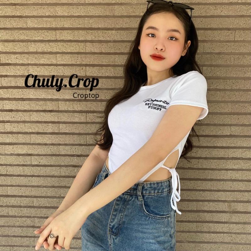 Áo bodysuit khoét eo hot Tiktok. Vải cotton Quảng Châu chất siêu đẹp, mịn
