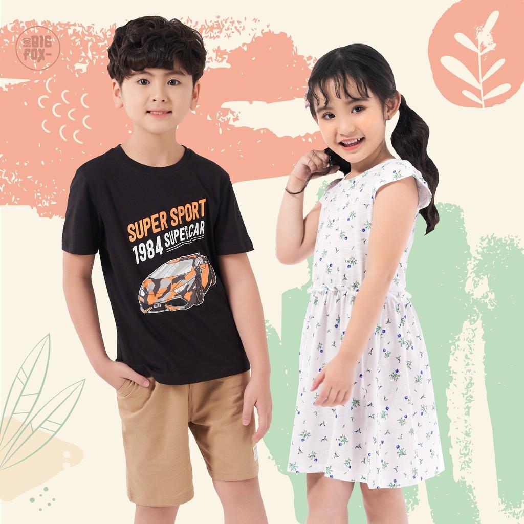 Bộ Bé Trai Bigfox Bộ Cộc Tay Cho Bé Mùa Hè Chất Cotton, Mã Xuất 010