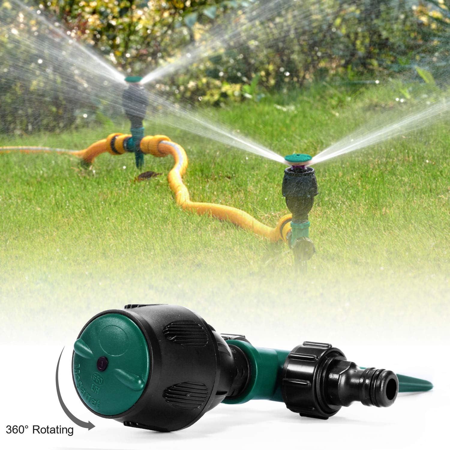 Vòi Tưới Vườn, Hệ Thống Tưới Cỏ Hình Tròn Tự Động Đầu Tưới Xoay 360 Đầu Tưới Cơ Sở Cho Bãi Cỏ Sân Vườn