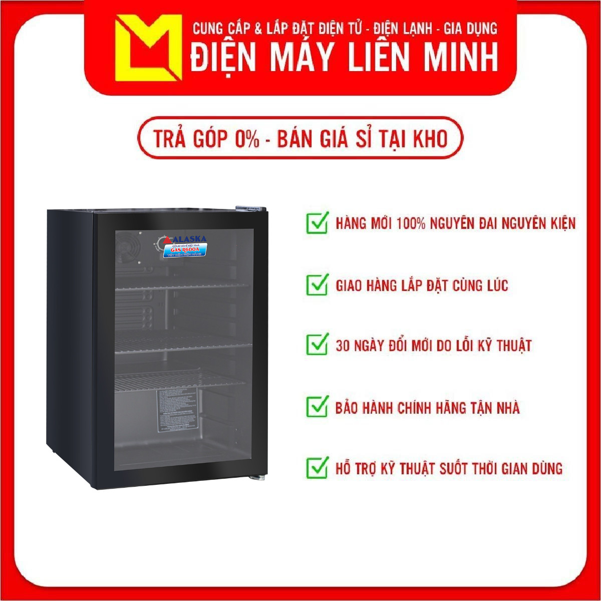 Tủ mát mini 70 lít Alaska LC 70B - Hàng chính hãng (chỉ giao HCM)