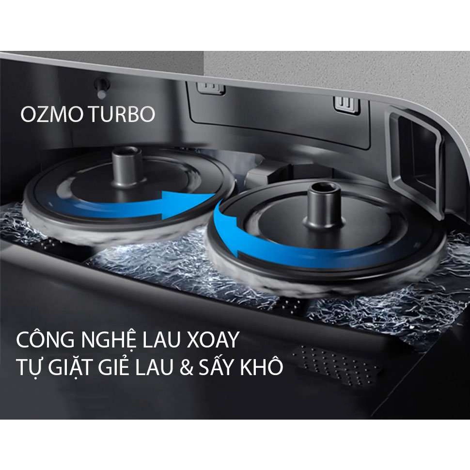 Robot hút bụi lau nhà Ecovacs Deebot X1 Turbo - Tự động giặt khăn lau, Lực hút 5000Pa - Bản Quốc Tế, Sử dụng Tiếng Việt Hàng Chính Hãng