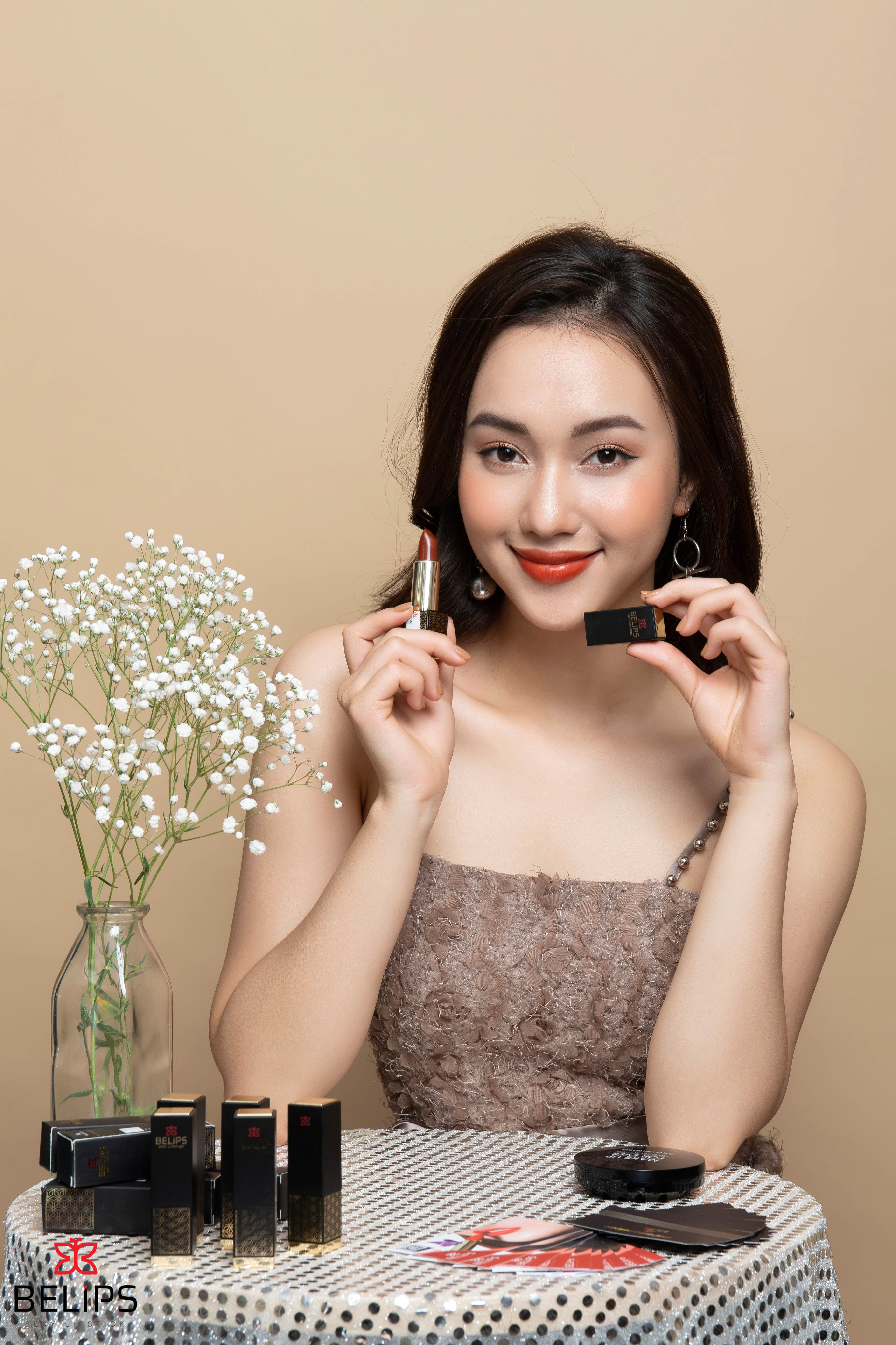 Son tươi Belips Sexy Lipstick son môi quyến rũ lên màu tự nhiên