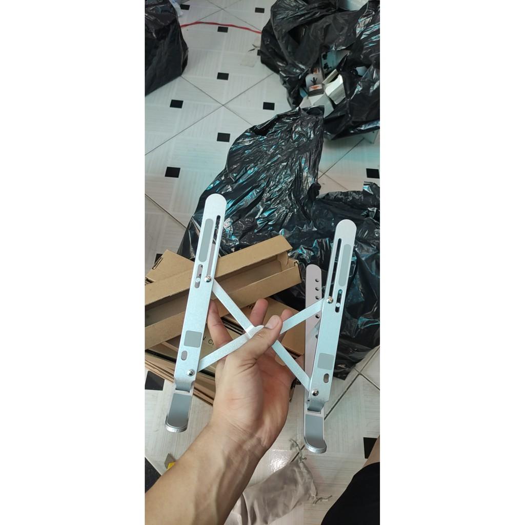 Giá Đỡ Laptop Stand Nhôm Có Thể Gấp Gọn Hỗ Trợ Tản Nhiệt Điều Chỉnh Độ Cao Để Máy Tính Xách Tay MacBook IPad 11-15 inch