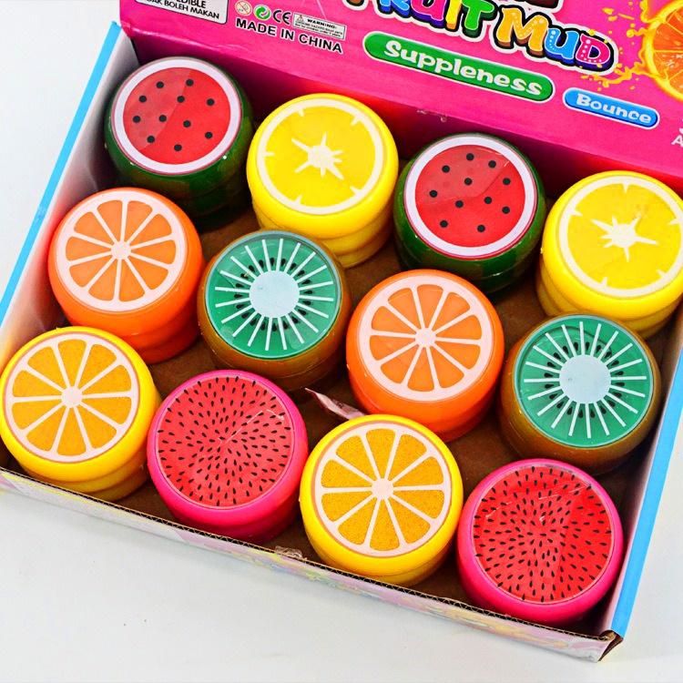Slime HOA QUẢ kèm vòng tay màu cực đẹp Đồ chơi hũ slam chất nhờn ma quái squishy