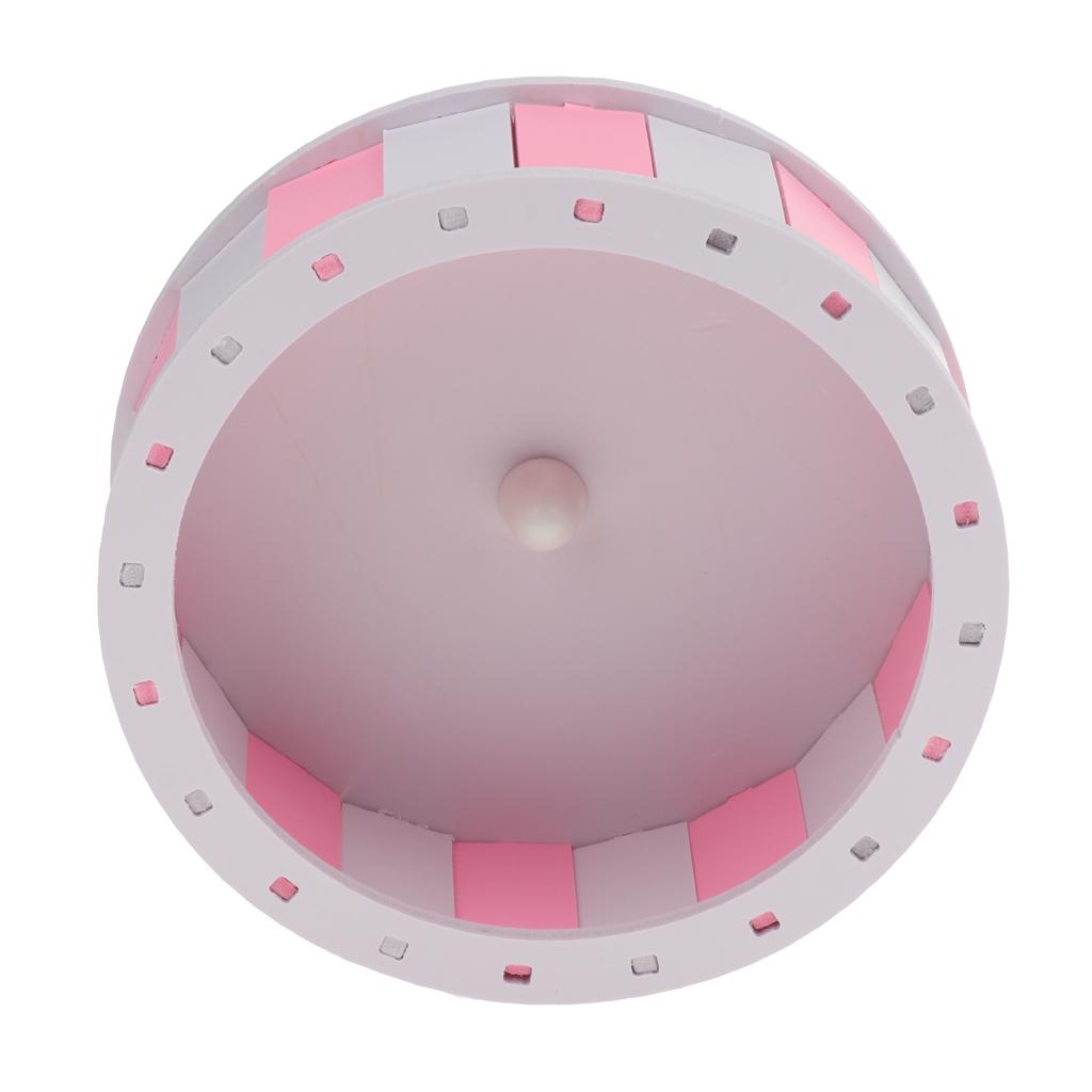 Hamster Silent Exercise Wheel Jogging Running Toy For Guinea Pig Blue White