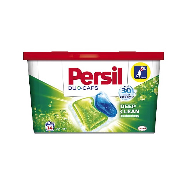 Viên Giặt-Xả Kháng Khuẩn Cao Cấp Persil Duo-Caps 14 Viên