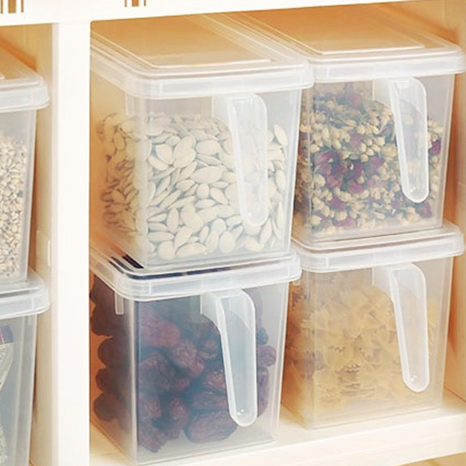 Fridge Organizer Box with Lid Leakproof Food Storage Organizer for Cabinets Shelves