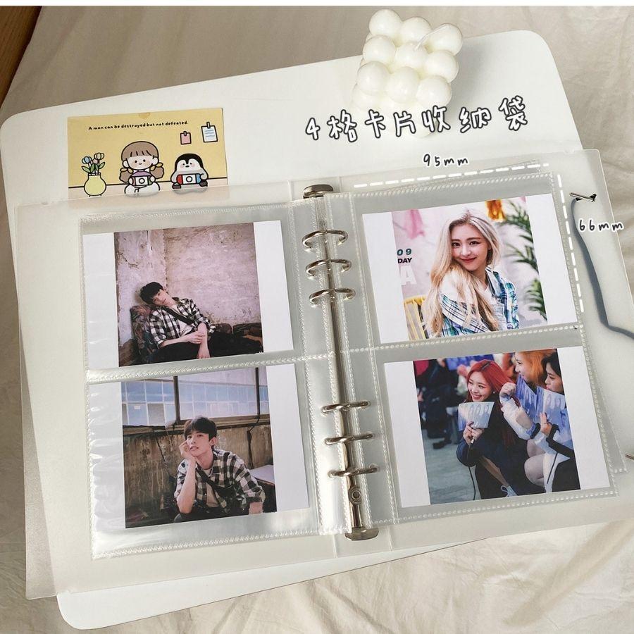 Sheet Meet chứa ảnh nhiều kích thước trong suốt A5 6 lỗ đựng card, banner, strip cho binder