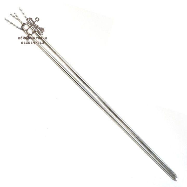 Chống cần câu cá chữ y 1m5 chống cần inox chống cần bọc đầu nhựa