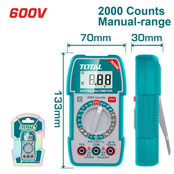 BỘ COMBO MÁY BẮN KEO TT401116, MỎHÀN CHÌ TET01610VÀ ĐỒNG HỒ VẠN NĂNG KỸ THUẬT SỐ TMT5360011 TTCK250716 TOTAL -HÀNG CHÍNH HÃNG