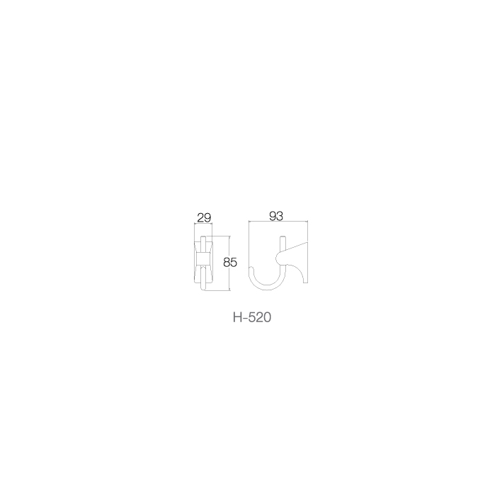 Móc treo - INOX SUS 304 H-520