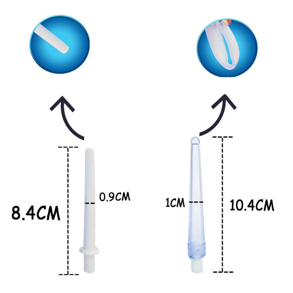 224ml Men Women Enema Bulb Clean Anal Silicone Douche with Nozzle Set White