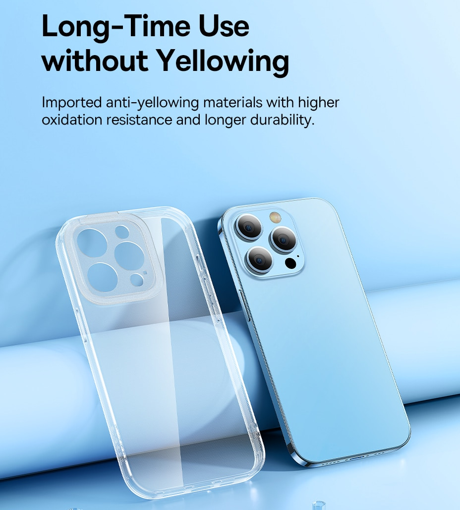 Ốp lưng chống sốc trong suốt cho iPhone 14 Pro hiệu Baseus Protective Case trang bị khung bảo vệ camera, chống chịu va đập cực tốt, độ trong suốt chuẩn HD - hàng nhập khẩu
