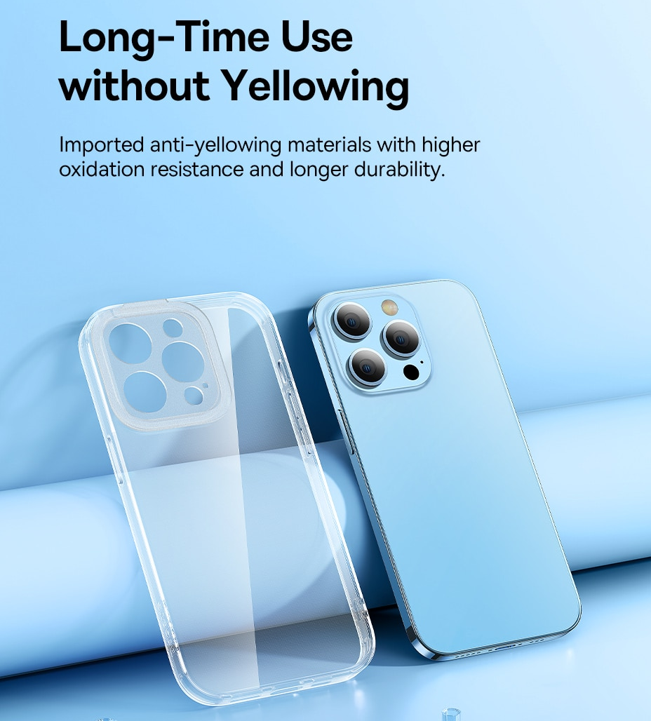 Ốp lưng chống sốc trong suốt cho iPhone 14 Pro (6.1 inch) hiệu Baseus Protective Case trang bị khung bảo vệ camera, chống chịu va đập cực tốt, độ trong suốt chuẩn HD - hàng nhập khẩu