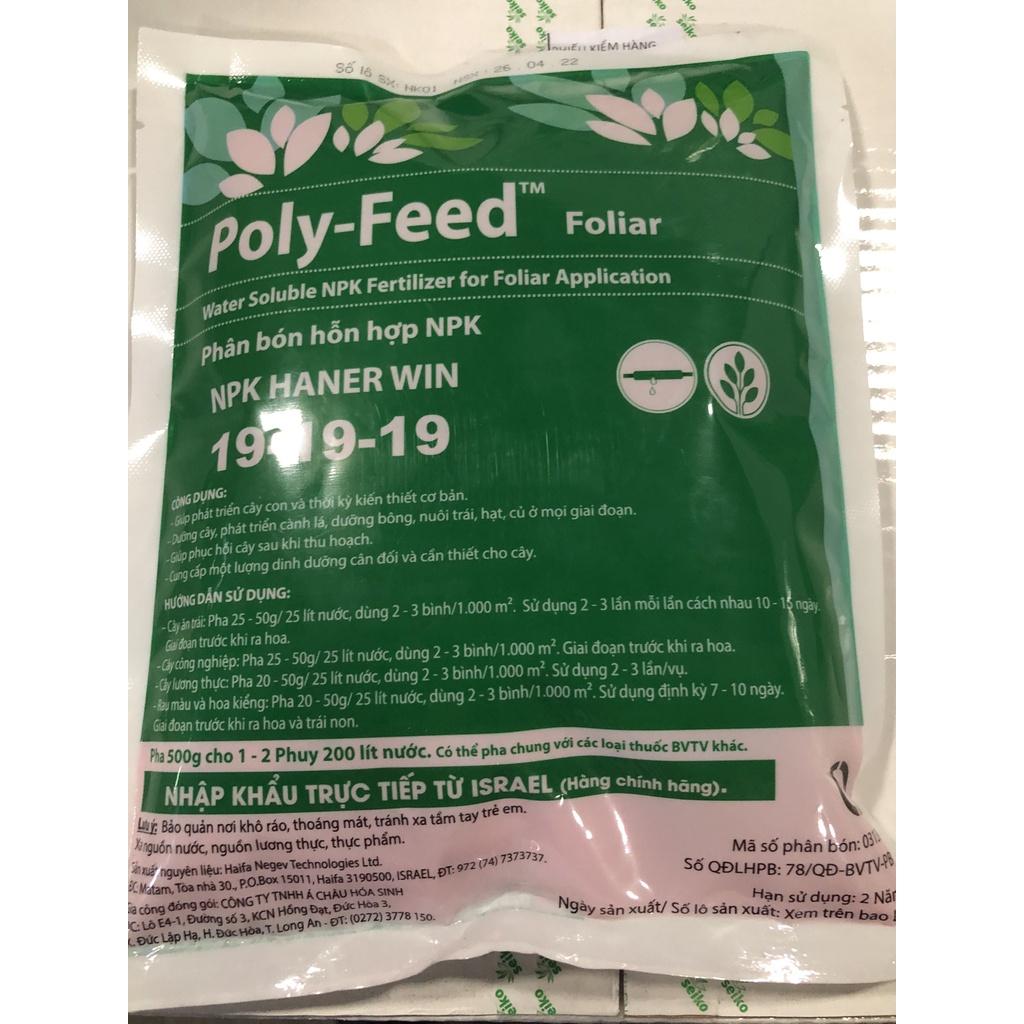 Phân bón lá tưới nhỏ giọt HAIFA Poly-feed 19-19-19 dưỡng cây-ra rễ-đâm chồi-xanh lá-kích thích ra hoa, đậu trái, lớn quả