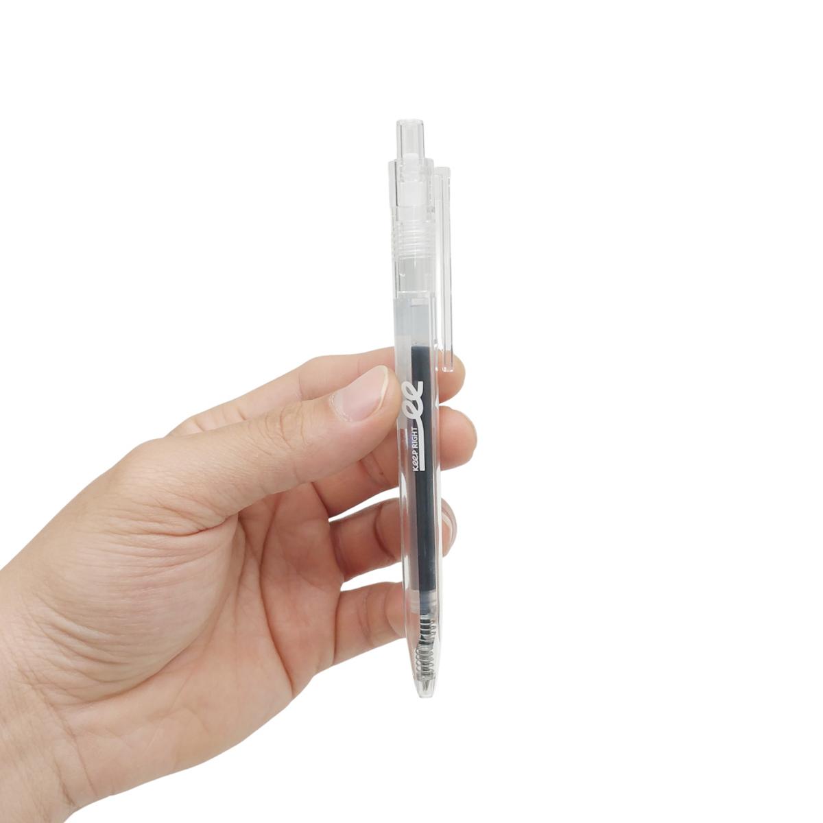 Bút Gel Bấm Siêu Trơn 0.5 mm - Deli EG05-BK - Mực Đen