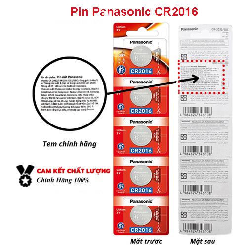 {Panasonic VN nhập khẩu} Pin Cúc Áo Panasonic  CR2016 3V Lithium dùng cho đồng hồ, thiết bị điện tử