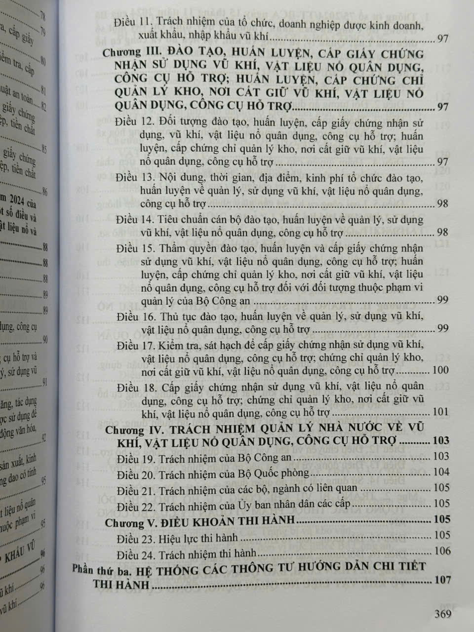 Luật Quản Lý, Sử Dụng Vũ Khíi, Vật Liệu Nổ Và Công Cụ Hỗ Trợ, Các Văn Bản Quy Định Chi Tiết, Hướng Dẫn Thi Hành - V2572T