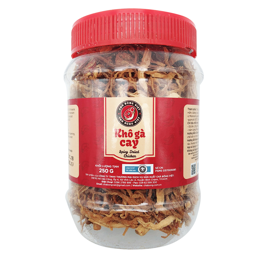 Khô Gà Cay - Chà Bông Việt (250g)