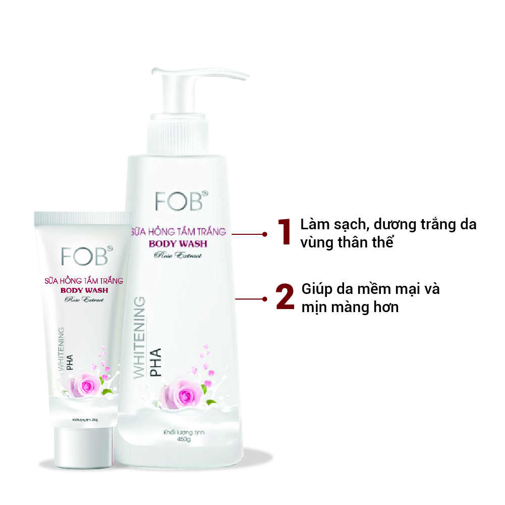 Sữa hồng tắm trắng - FOB BODY WASH