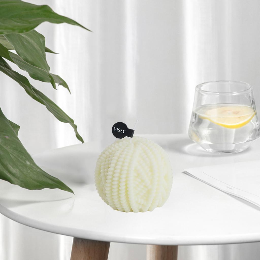 3 Pieces Ball of Yarn Candle Paraffin Handmade Home Use Relaxing Birthday