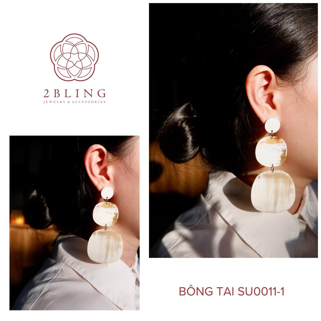 Bông tai sừng 2BLING thời trang SU0011