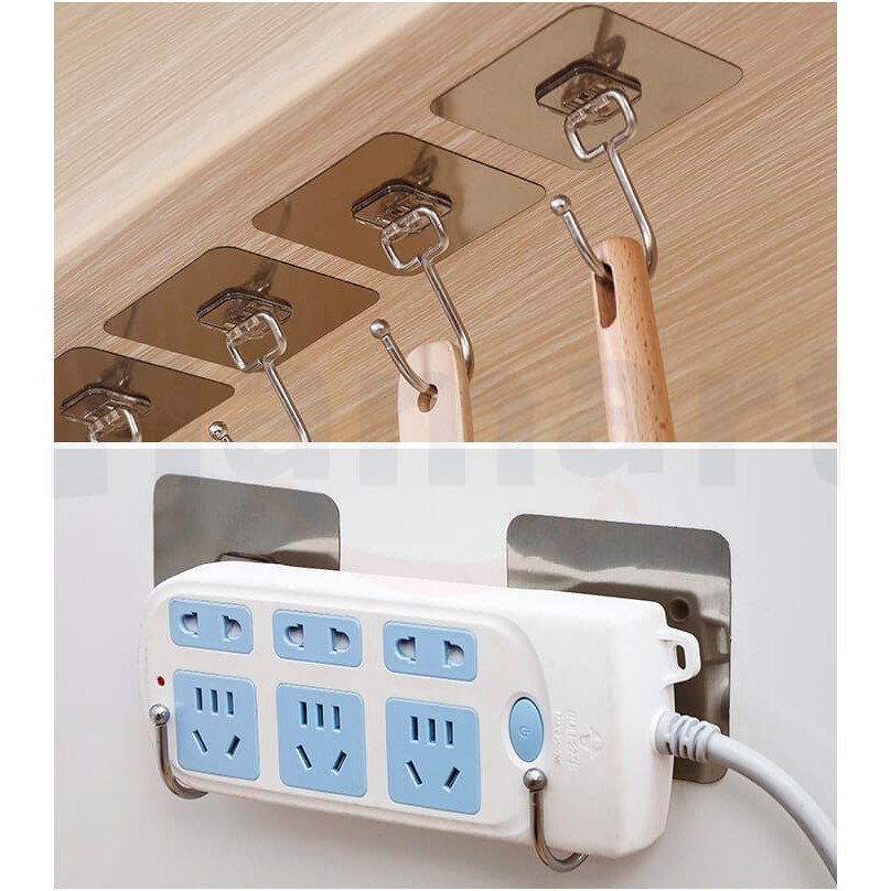 Móc Thép Inox Dán Tường Treo Đồ Vật Siêu Chắc