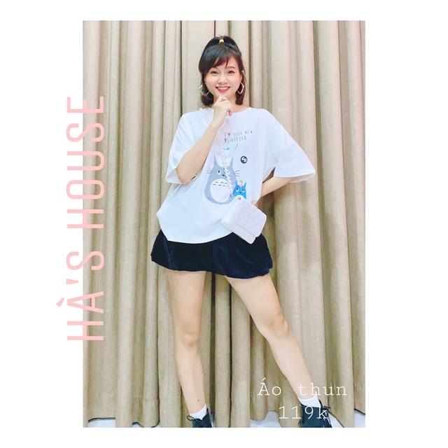 Áo thun form rộng in hình siêu cute - Freesize 40-65kg