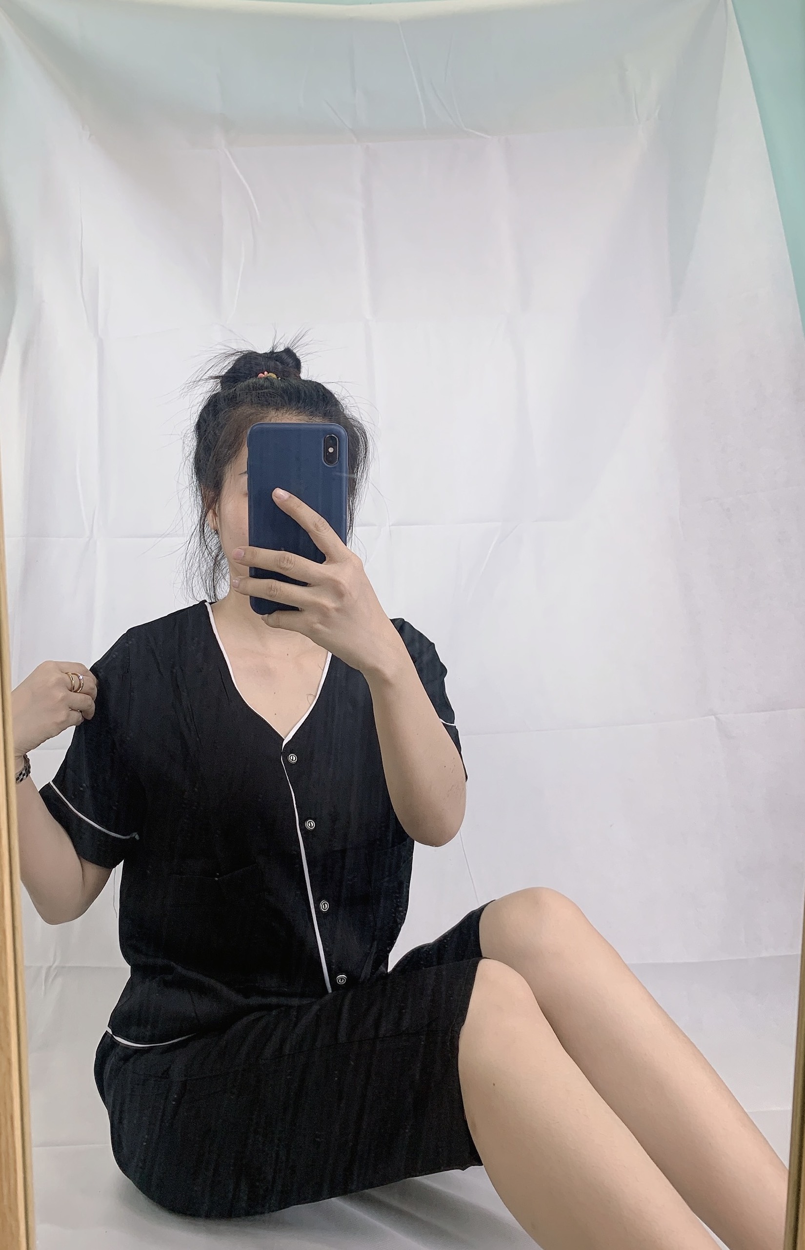 Pijama lưng nữ - đồ mặc nhà - vải lụa mềm mại
