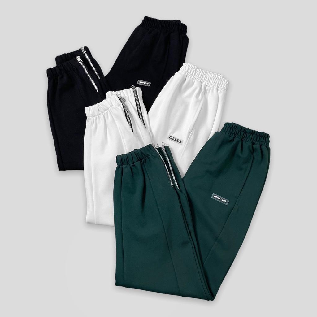 Quần dài bo gấu Zipper ODIN CLUB, Quần Sweatpants phối zippers thể thao,Local Brand ODIN CLUB